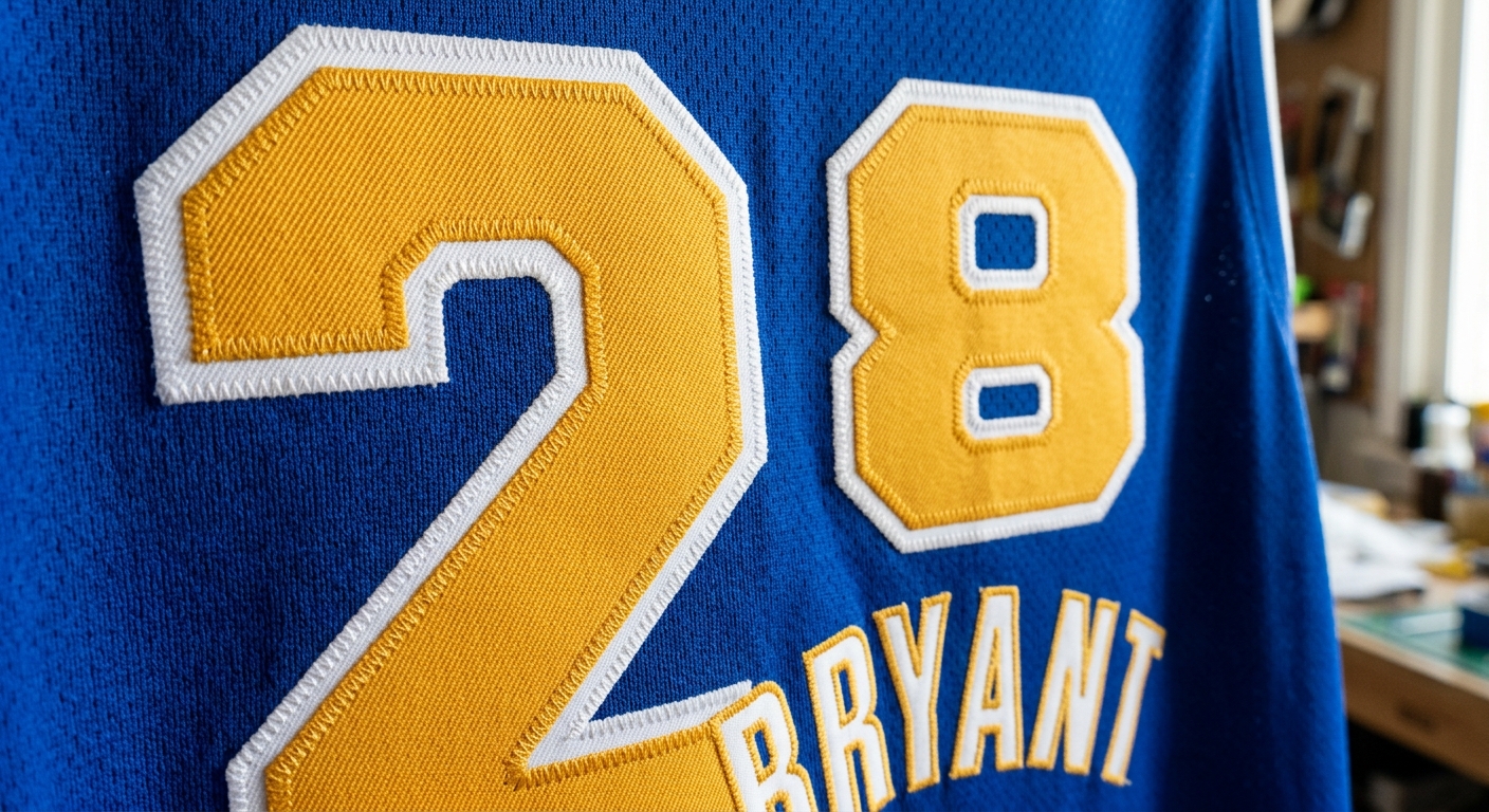 Premium Tackle Twill Lettering on Pro Hockey Jersey
