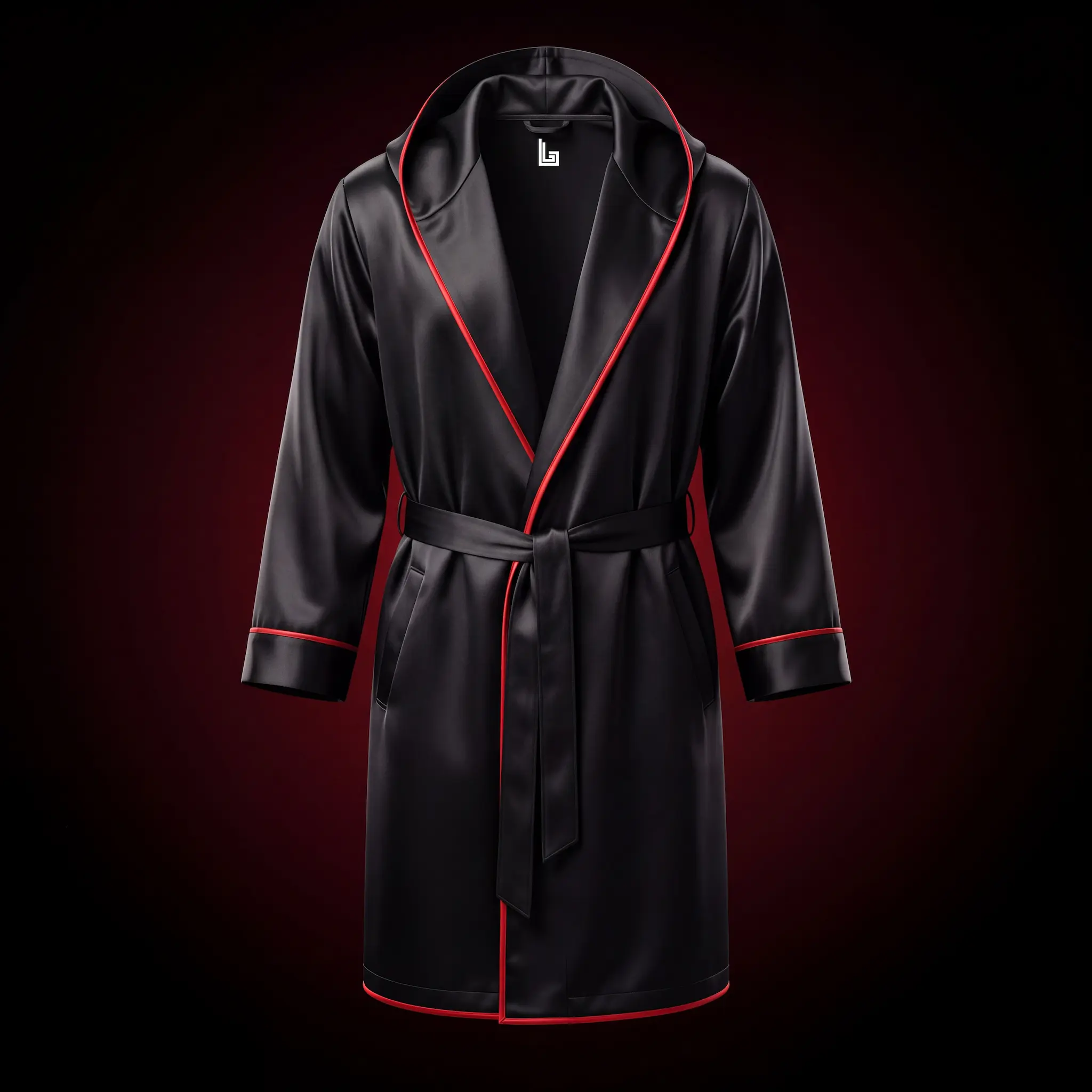 Custom sublimated boxing robe in gym colors for ring entrance