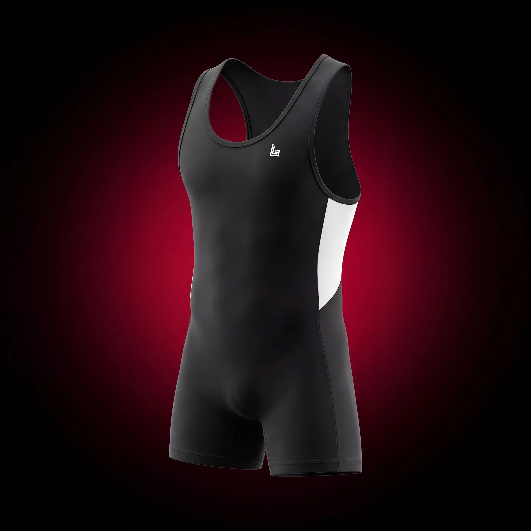 Custom sublimated wrestling compression gear in team colors
