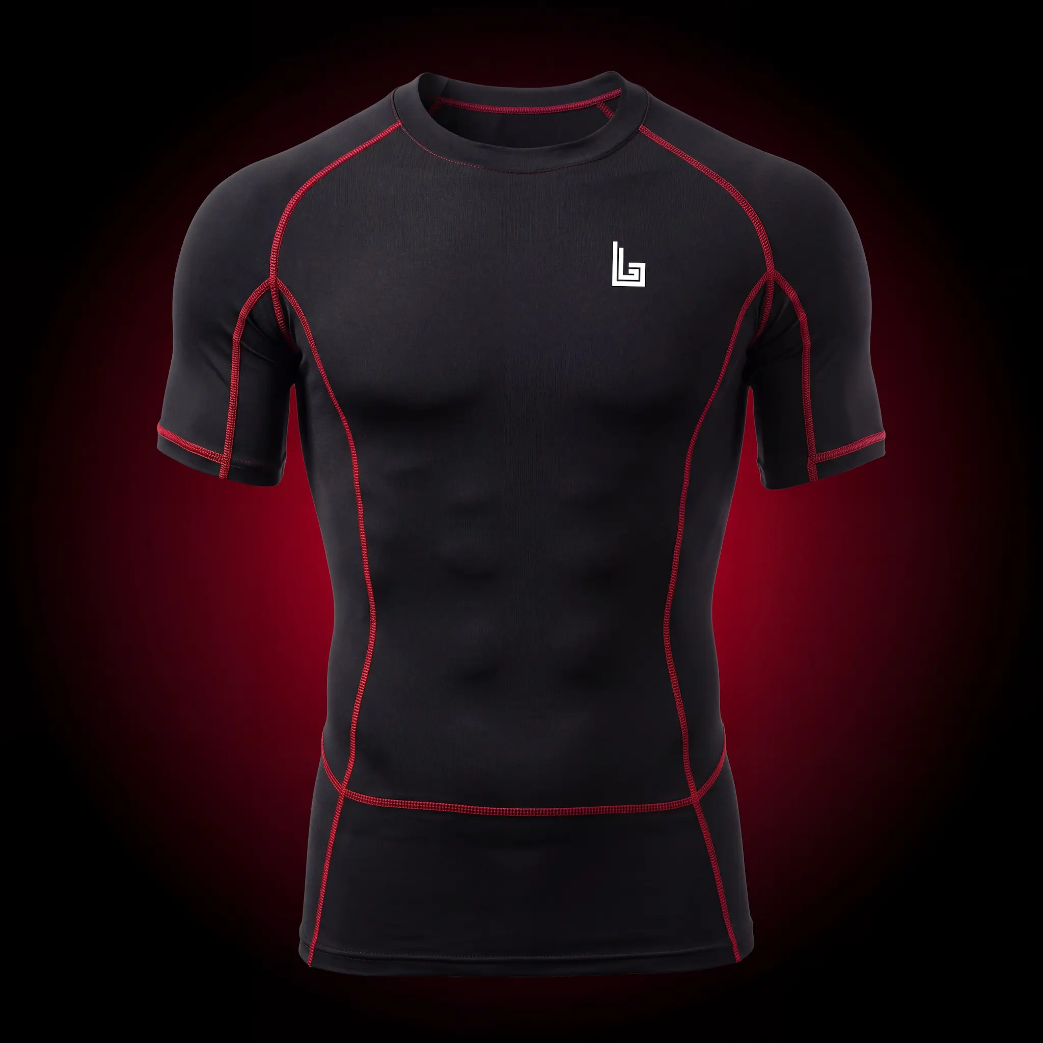 Custom sublimated MMA rash guard with compression fit and gym branding