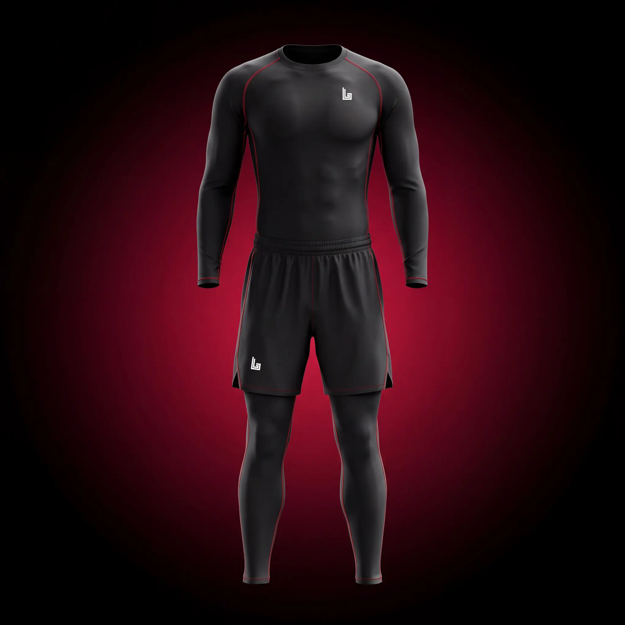 Custom sublimated compression wear for running and athletics
