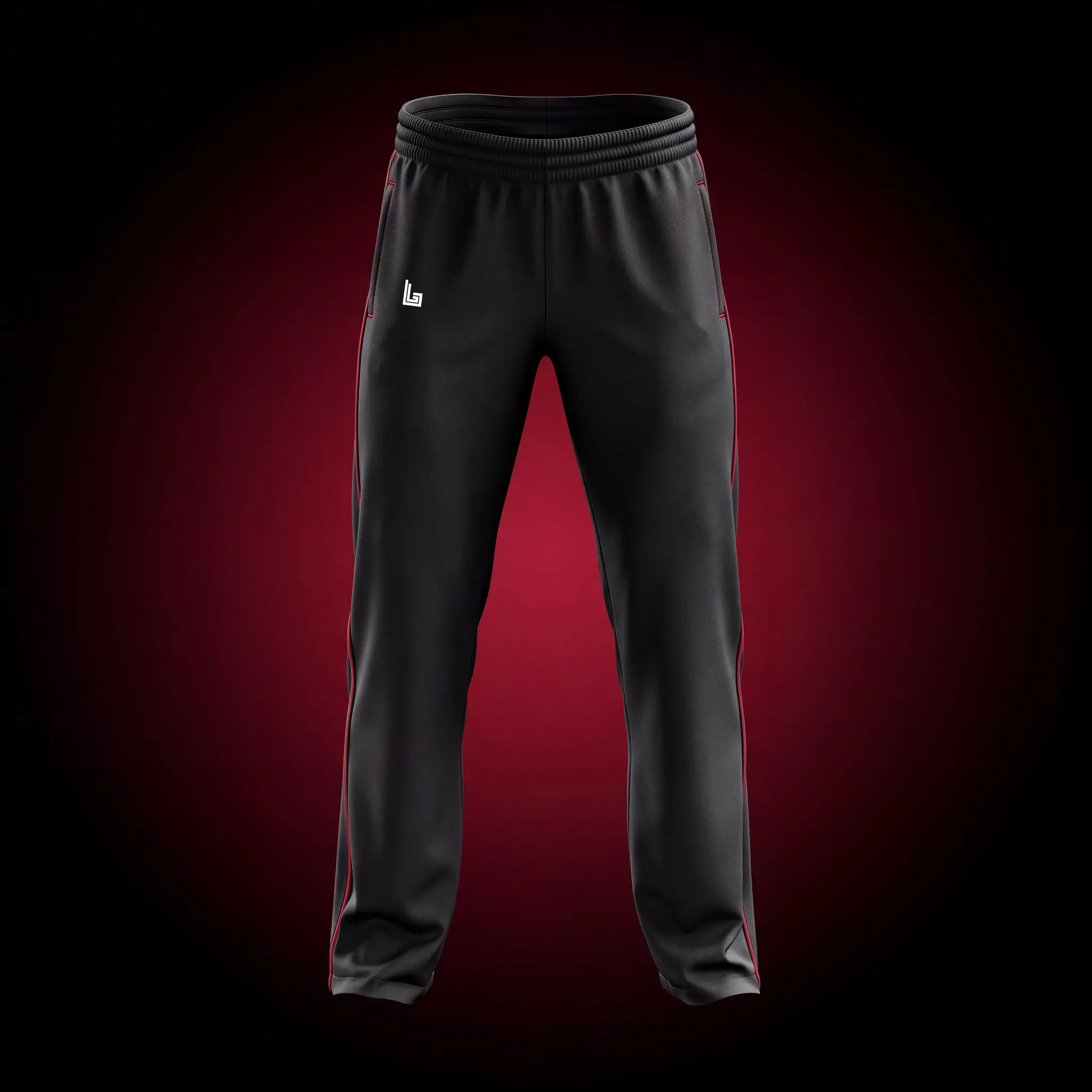 Custom cricket trousers in team colors, tailored fit for match play