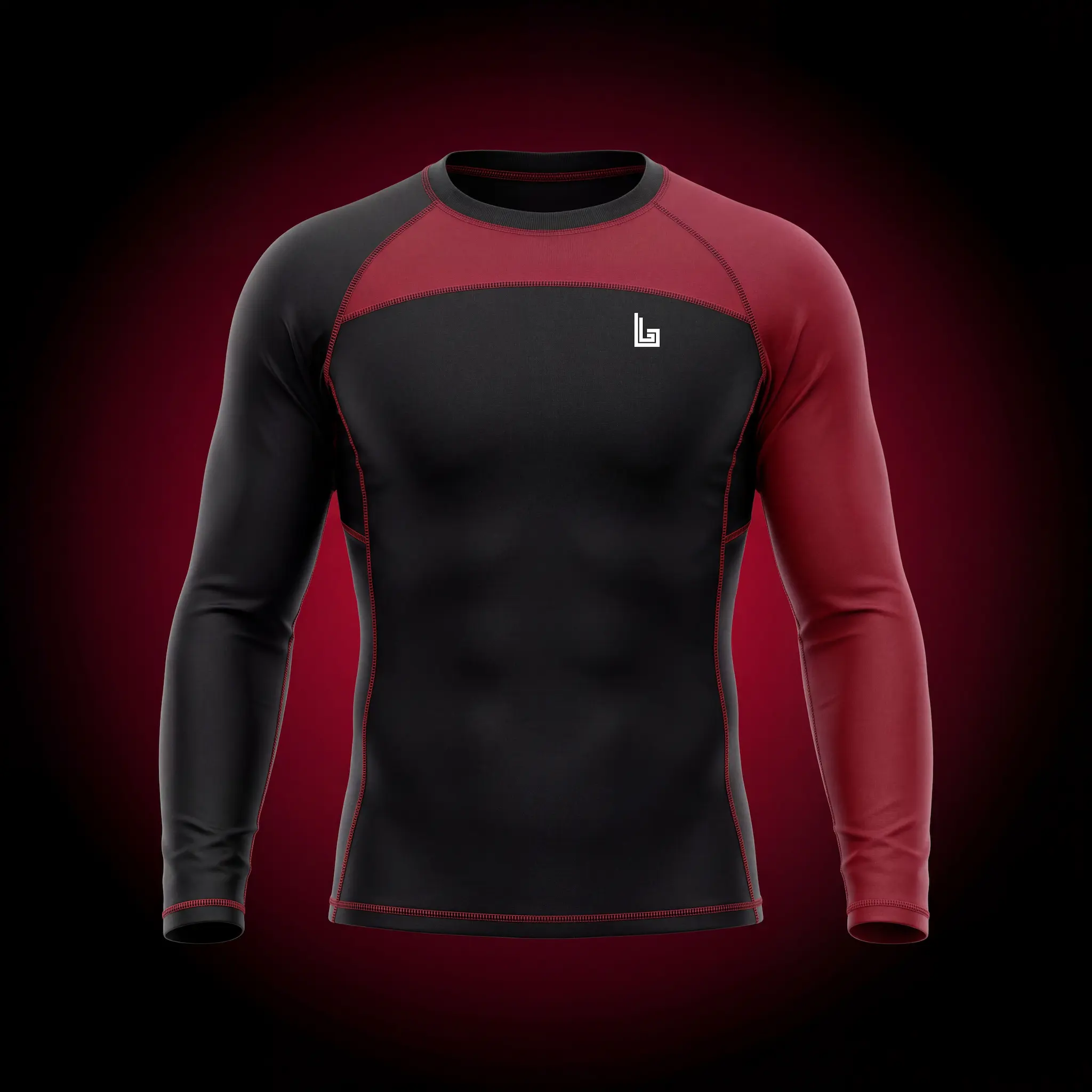 Custom sublimated judo rash guard with compression fit and dojo branding