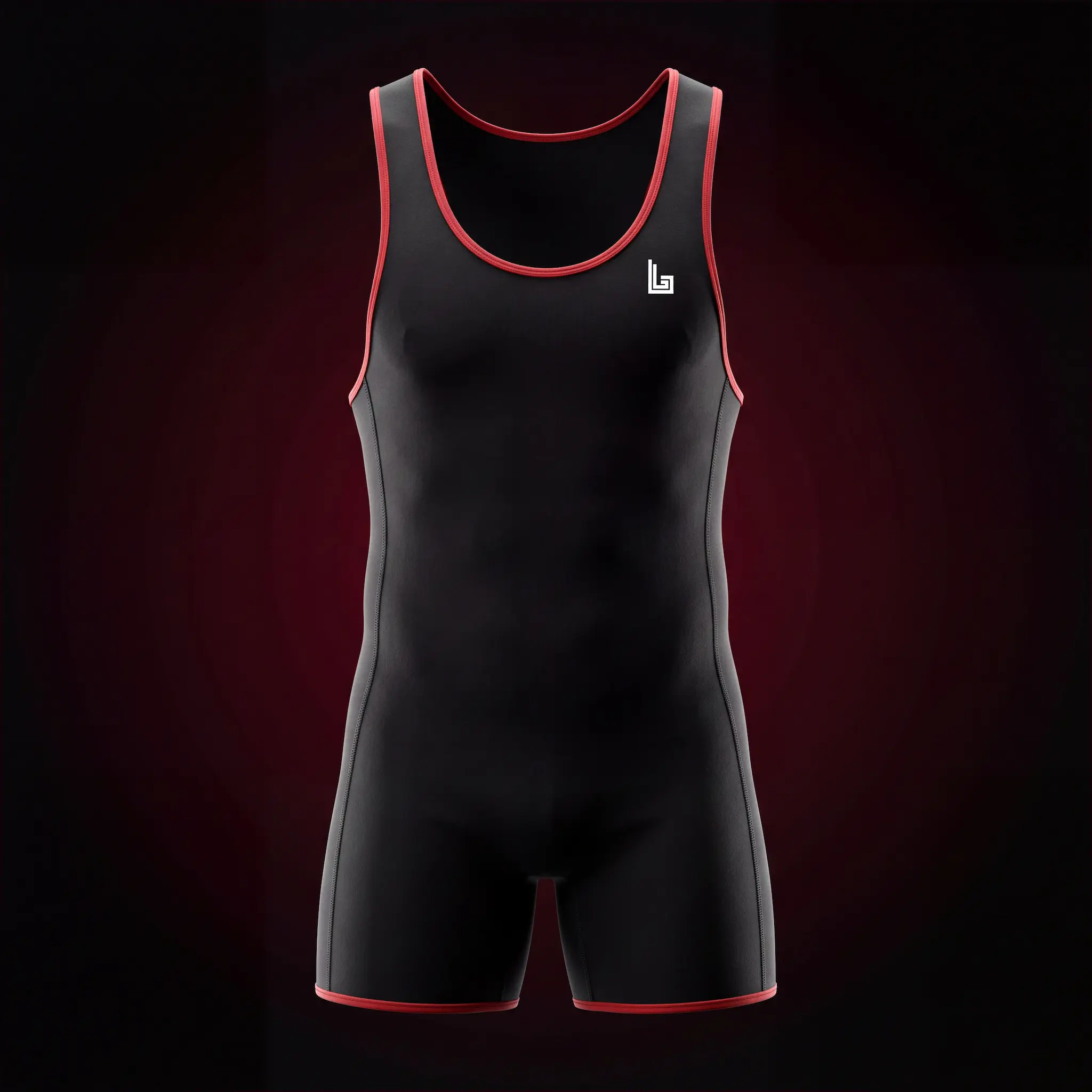 Custom sublimated weightlifting singlet with gym branding