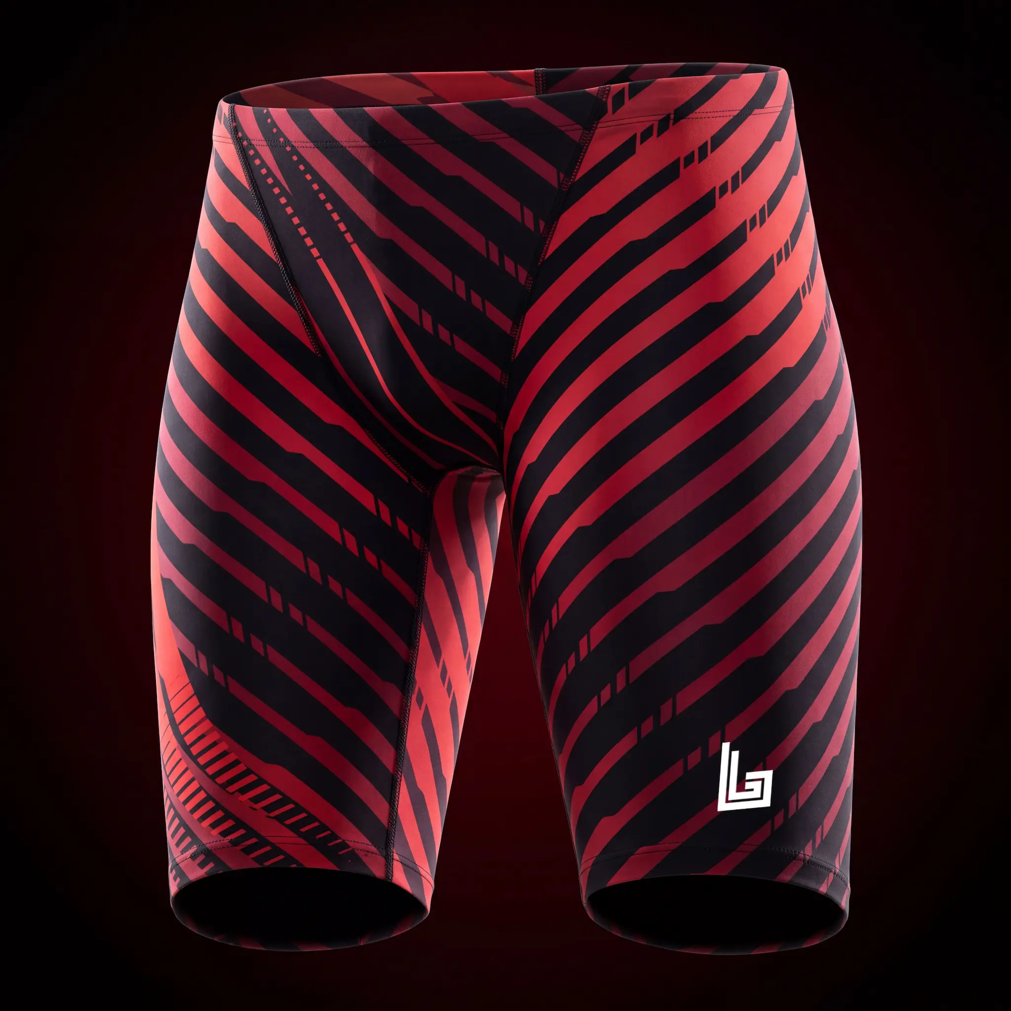 Custom sublimated swim jammers in team colors