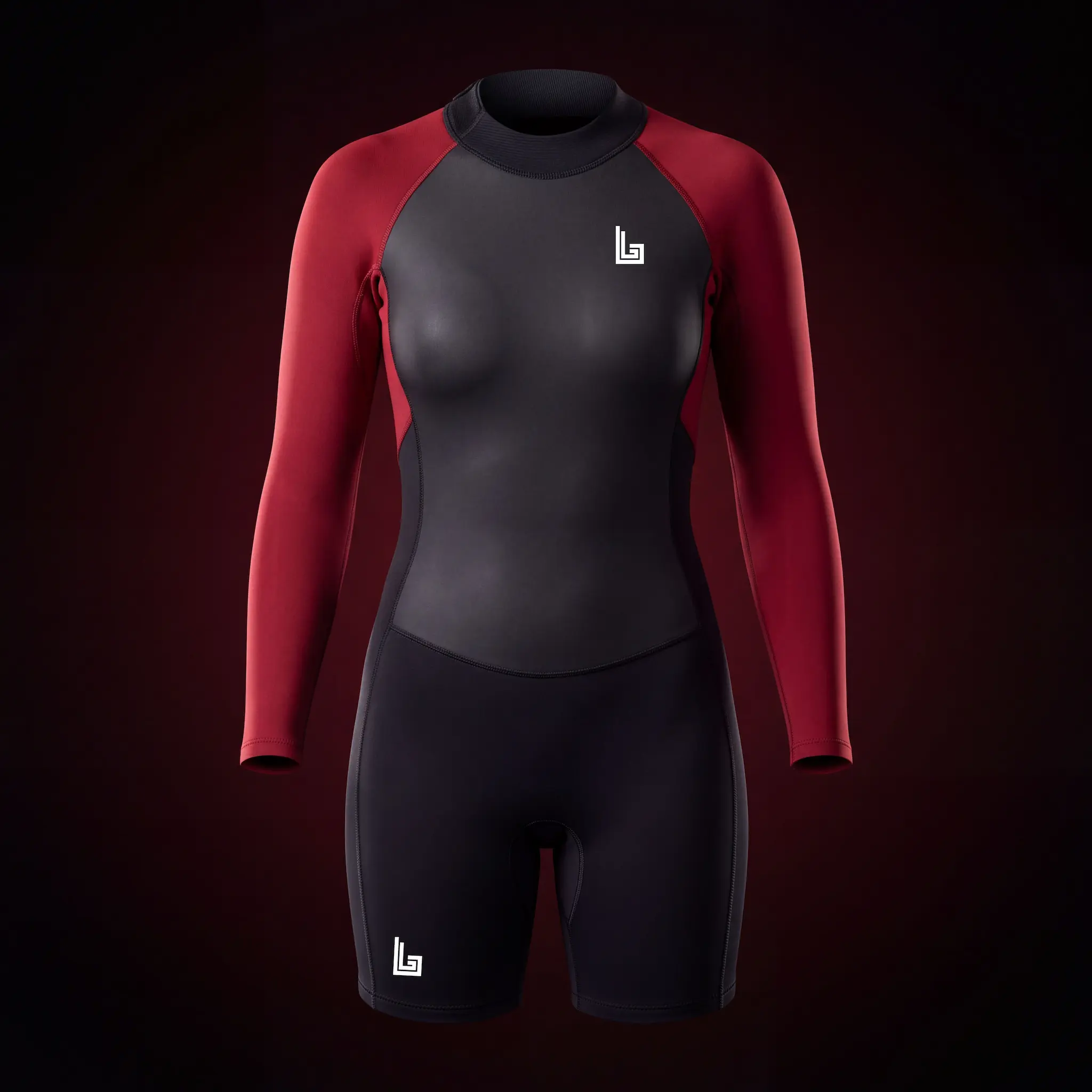 Custom team warm-up suit in club colors for swim team travel