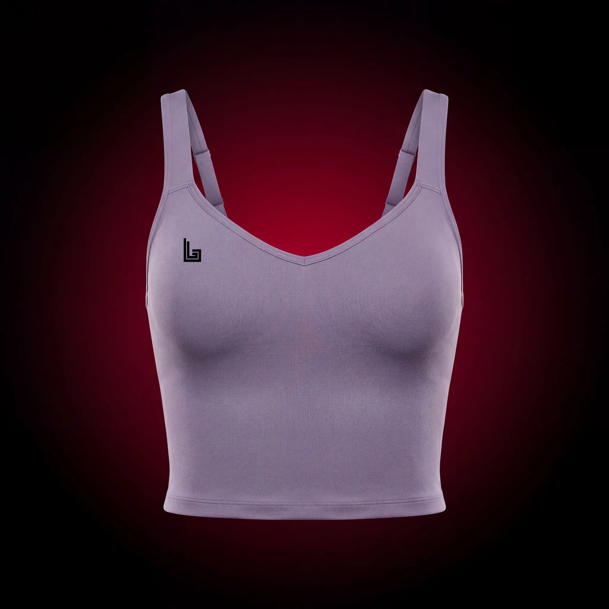 Custom sublimated yoga top for studio or instructor uniform