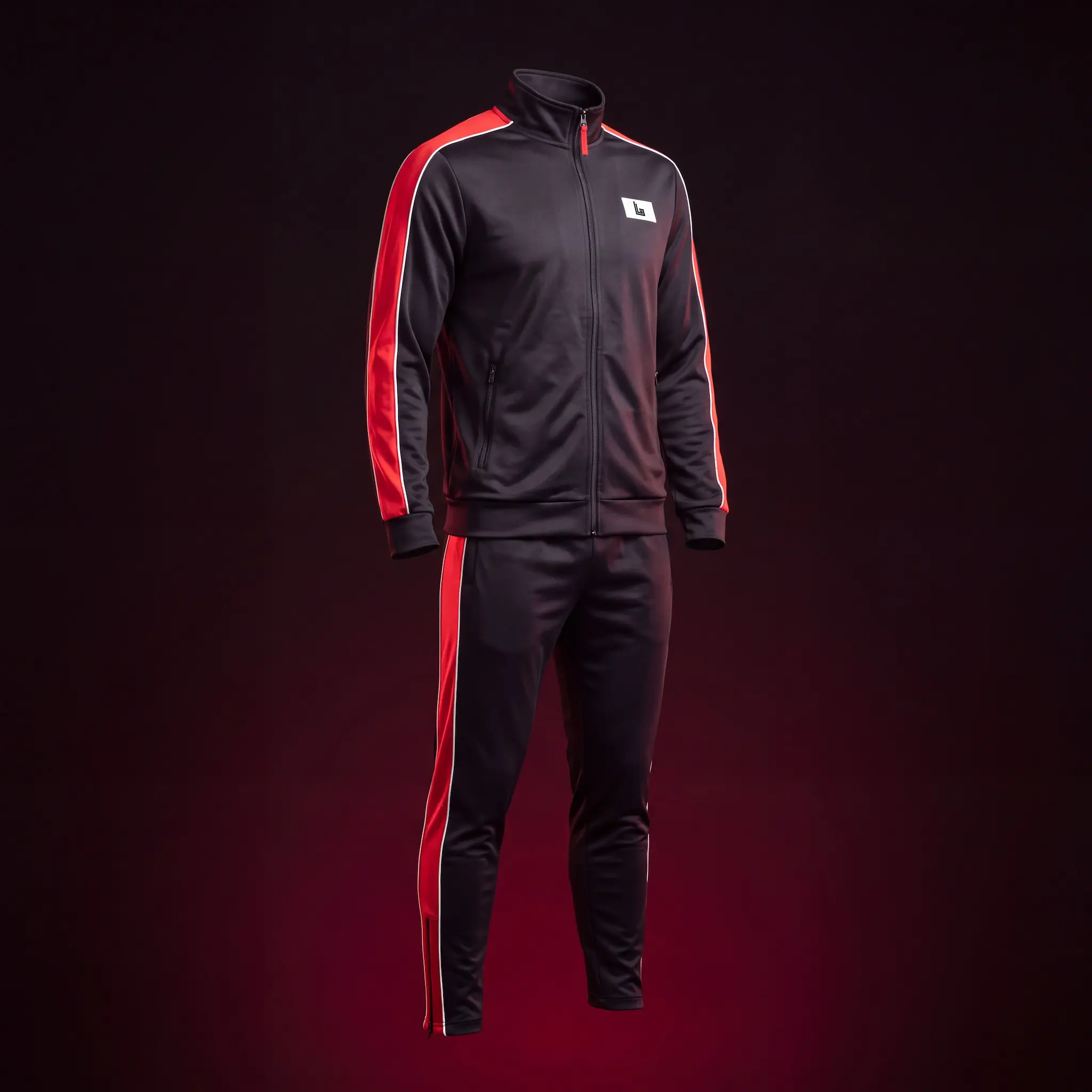 Custom athletics team warm-up tracksuit