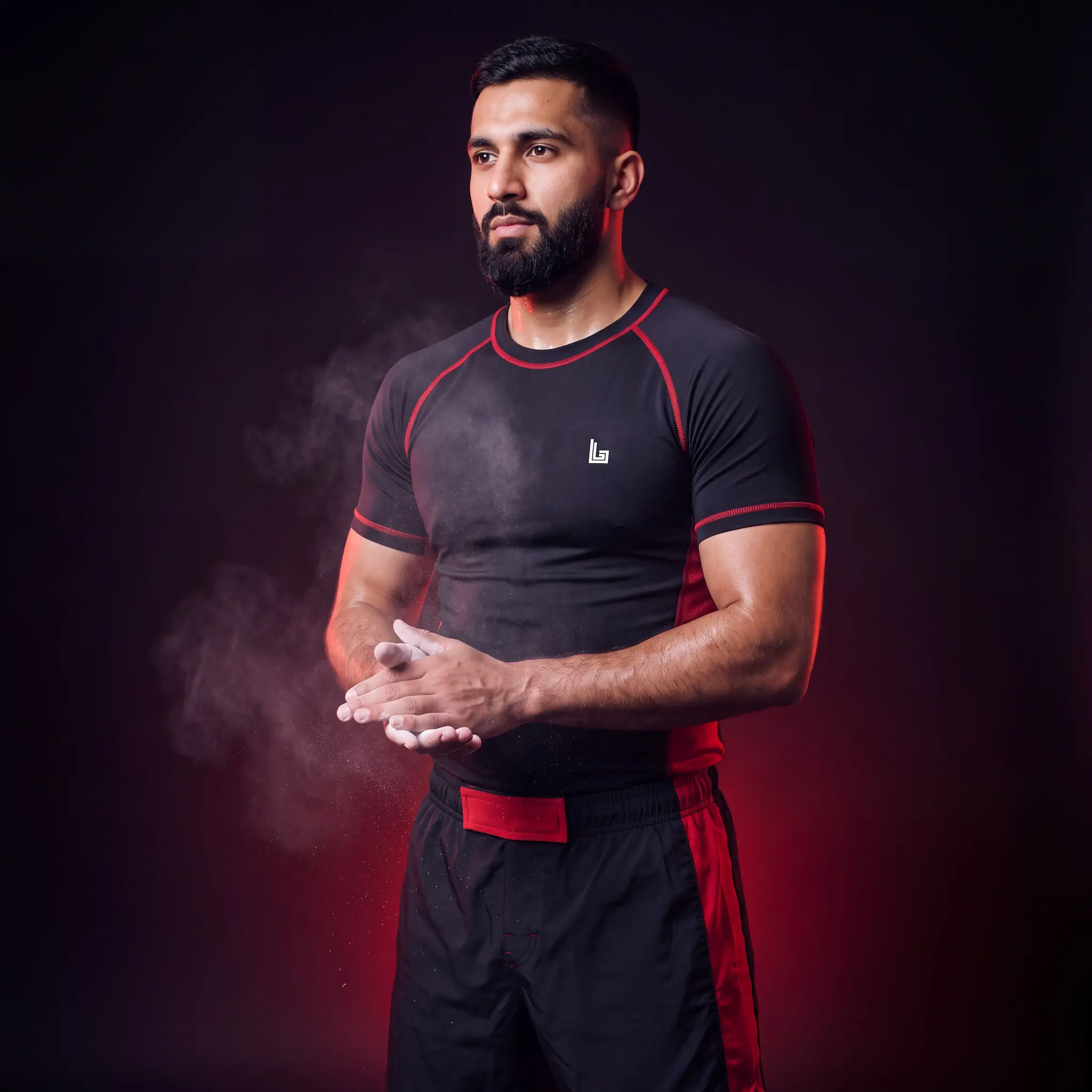 Custom compression shirt for a private label gym brand by Lethletic