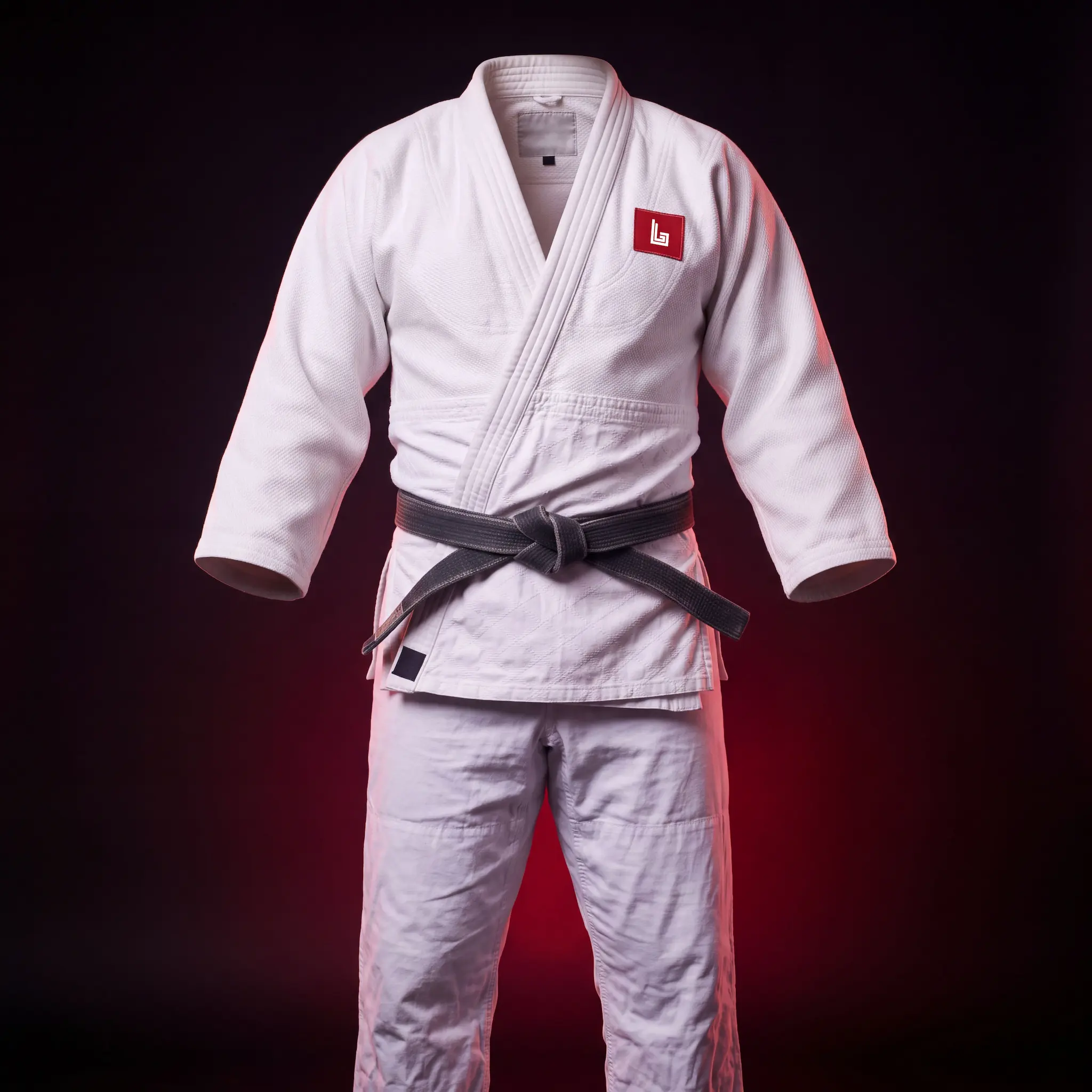 Custom double weave judo gi with thick collar by Lethletic