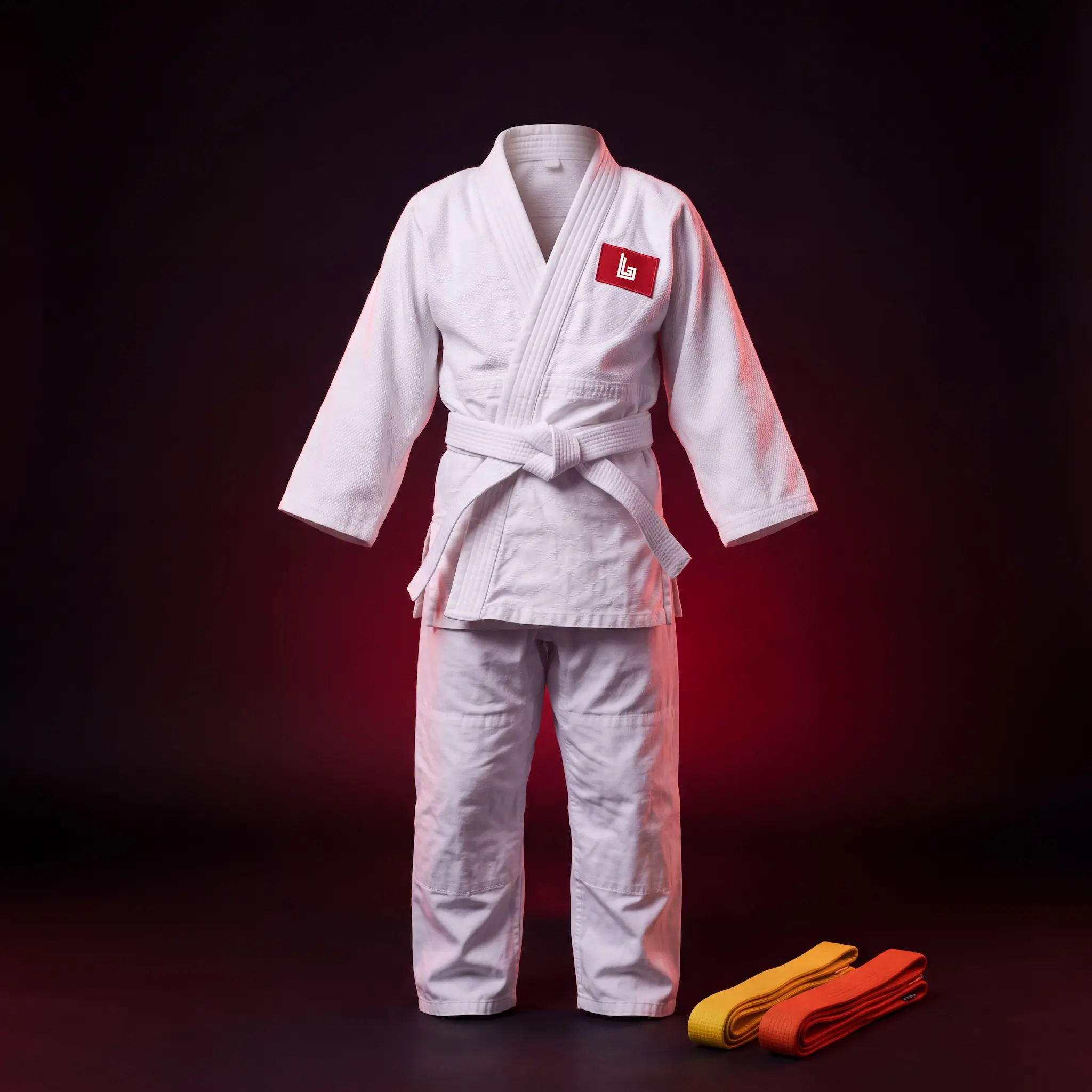 Custom kids judo gi with coloured belt by Lethletic