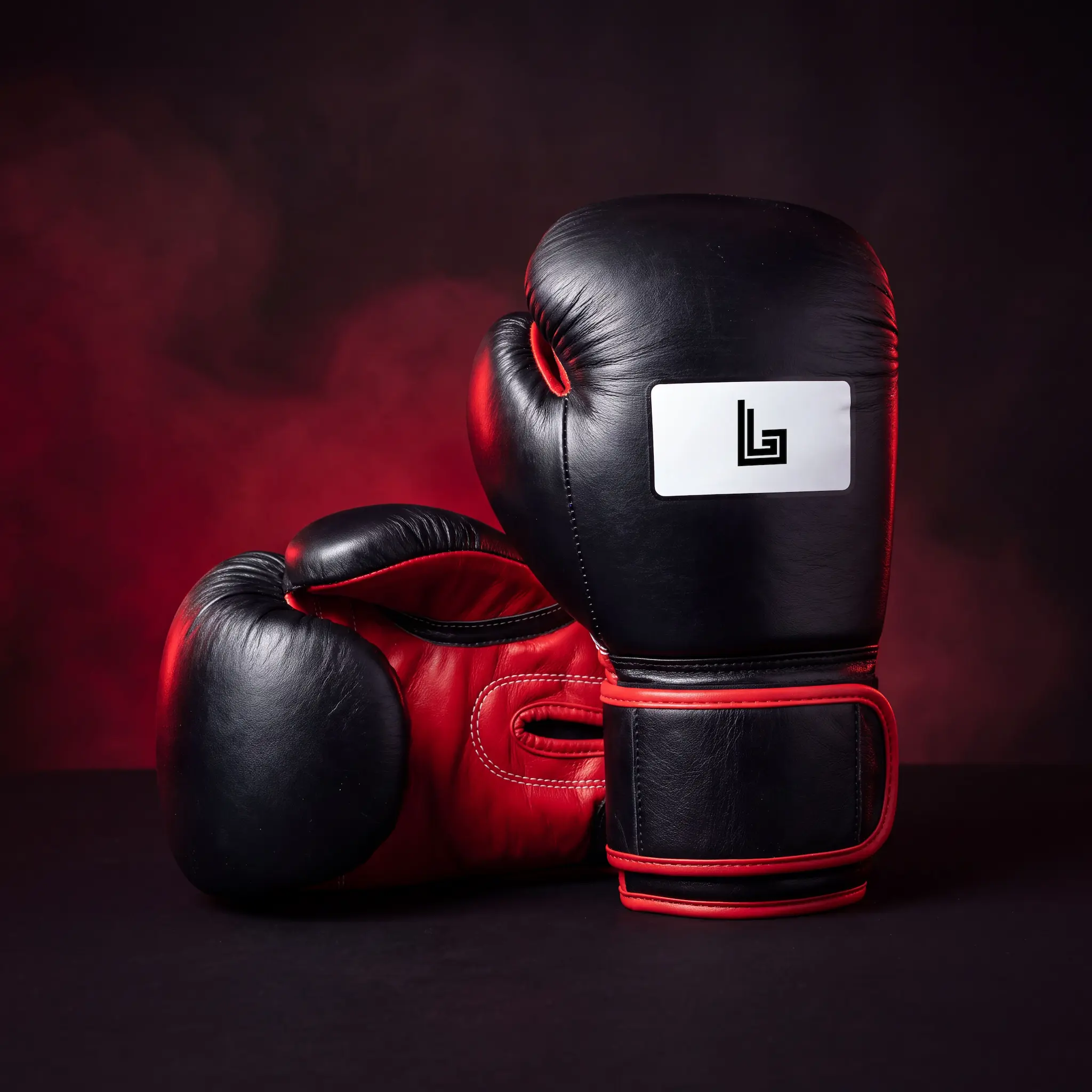 Custom Muay Thai gloves in PU and genuine leather by Lethletic