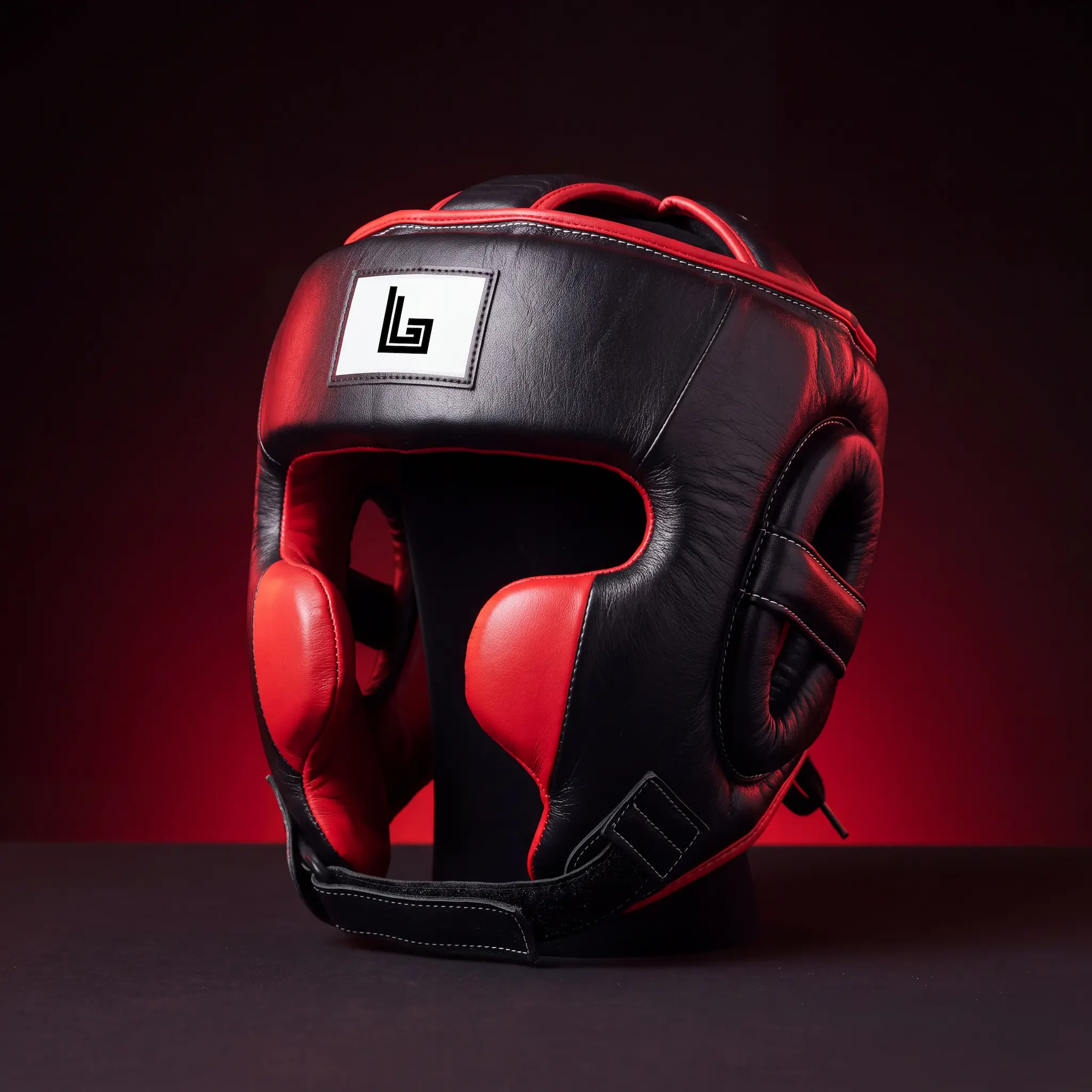 Custom Muay Thai sparring headgear by Lethletic