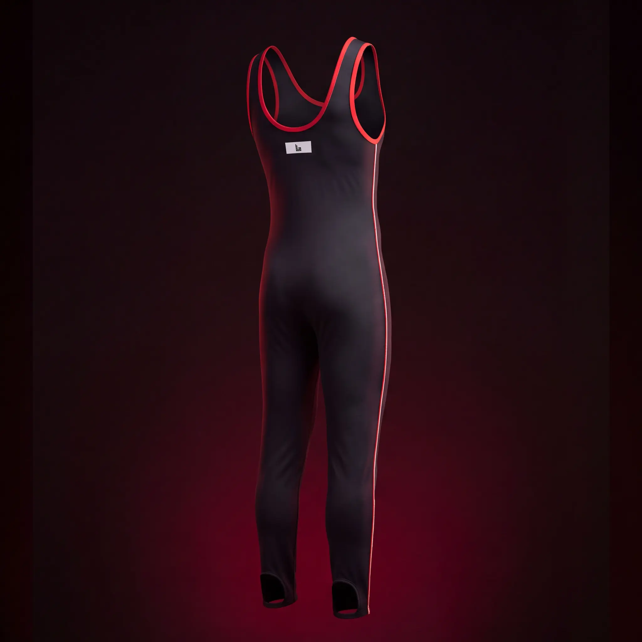 Custom pilates bodysuit unitard in one-piece nylon-spandex by Lethletic