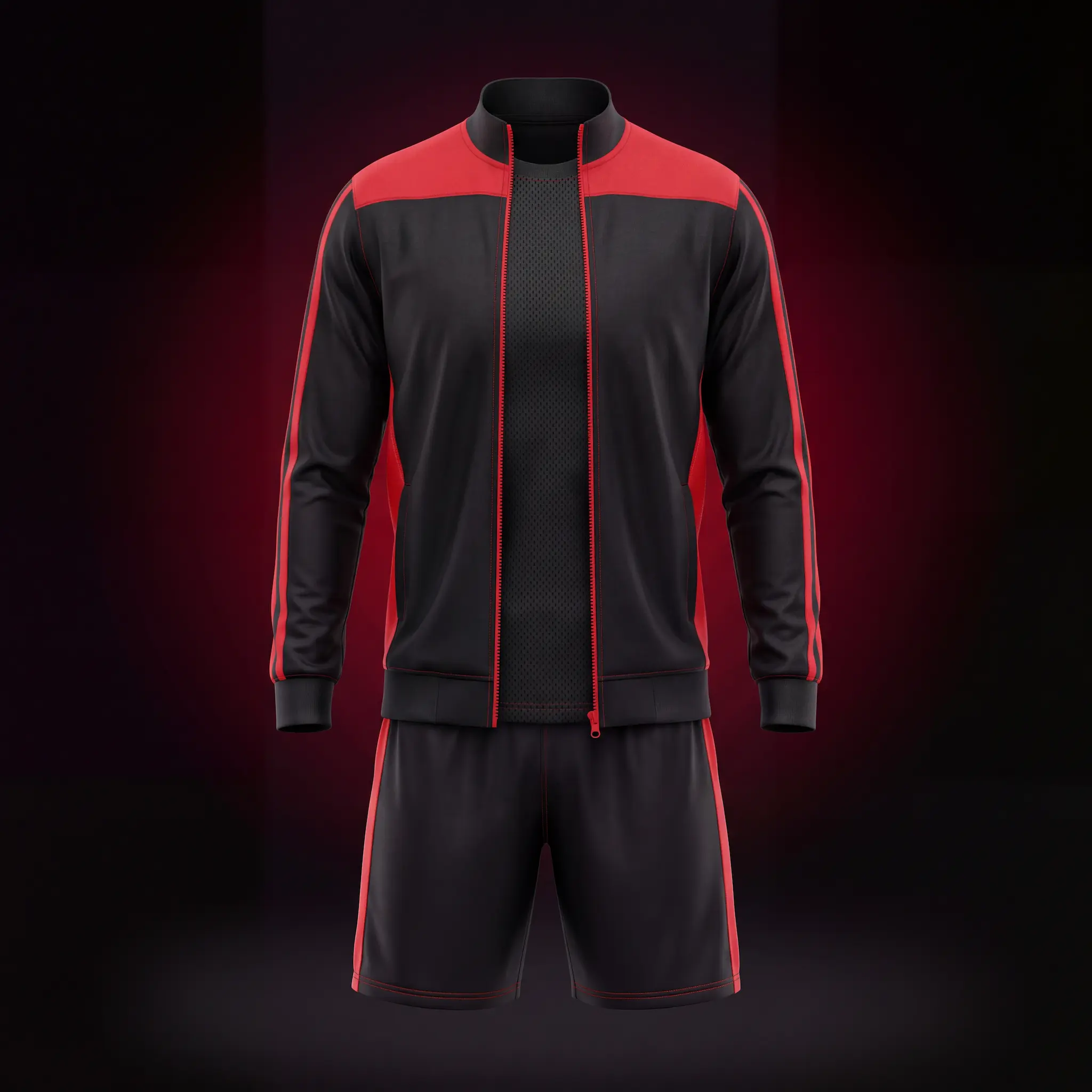Custom soccer training top and warm-up tracksuit by Lethletic