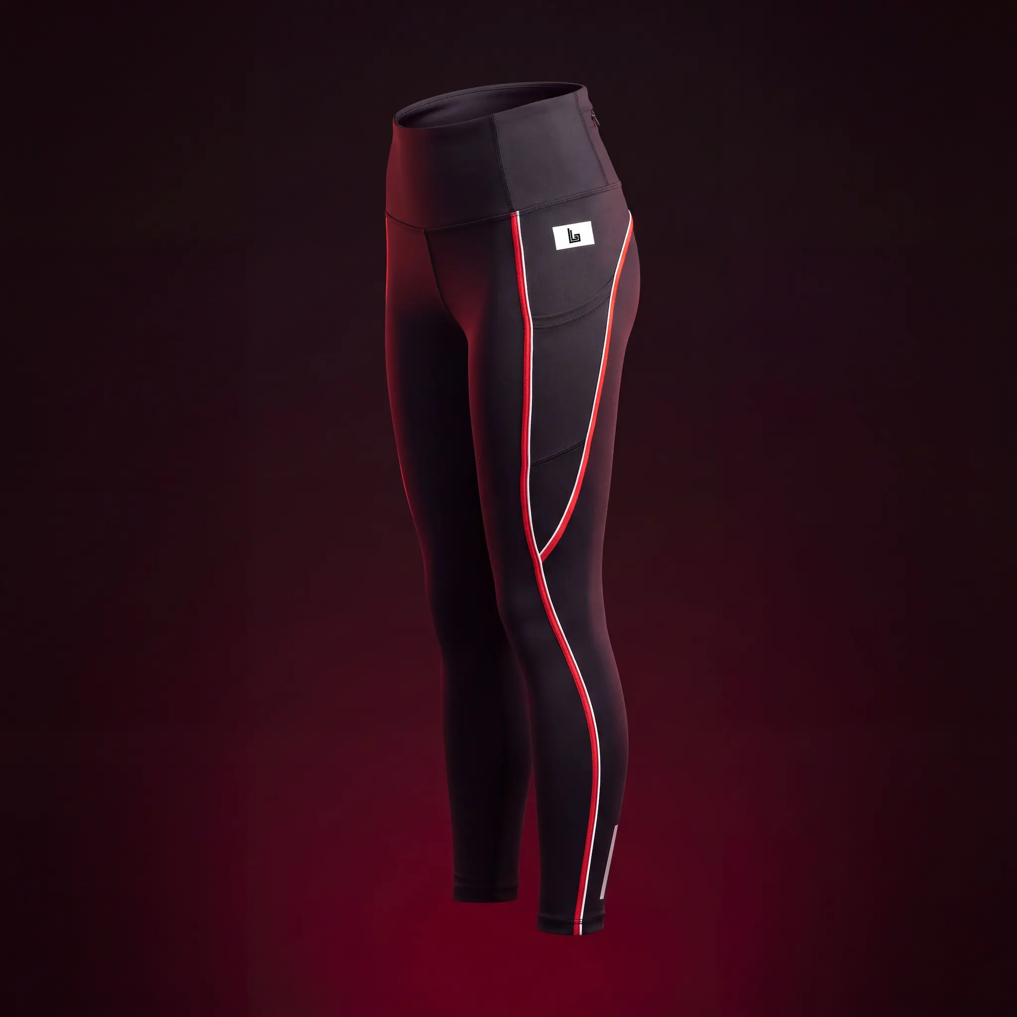 Custom women's running leggings with side logo