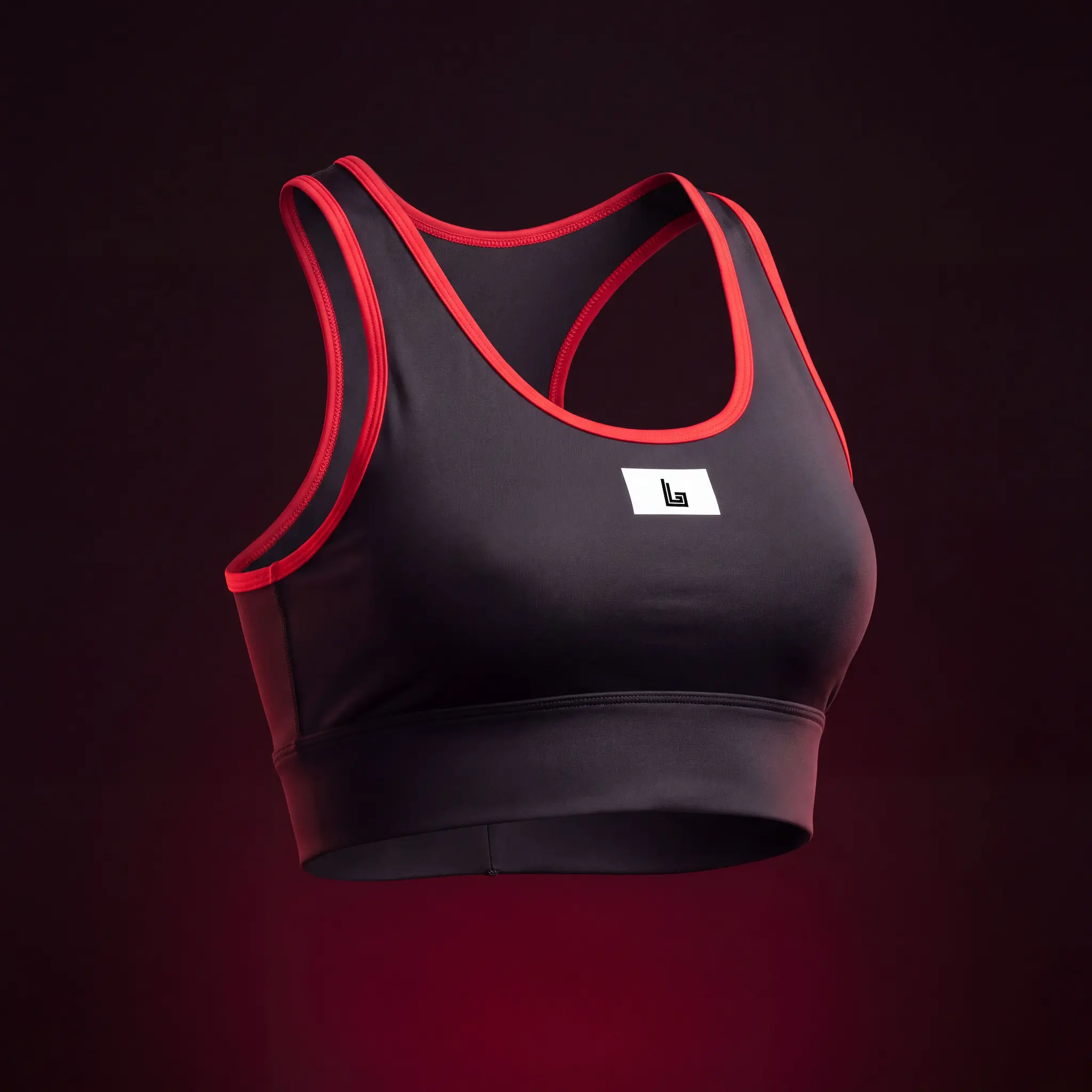 Custom yoga sports bra in nylon-spandex for studios and activewear brands